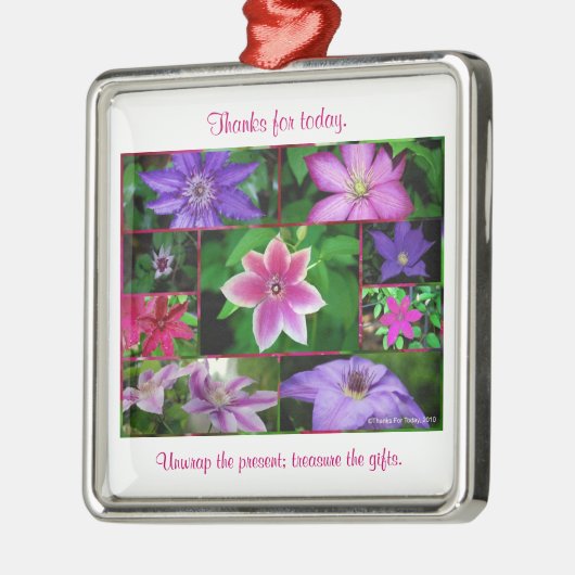 Clematis collage Ornament (Links)