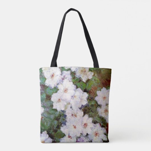 Clematis door Claude Monet Tote Bag (Achterkant)