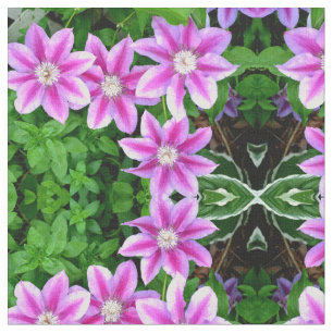 Clematis en Oregano Stof