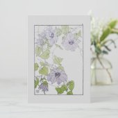 Clematis Feestdagenkaart (Staand voorkant)