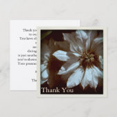 Clematis Floral Fotografie Dank u voor uw platte k Bedankkaart (Voorkant / Achterkant)