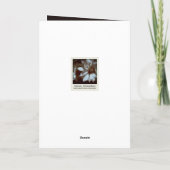 Clematis Floral Sympathy Dank u kaarten (Achterkant)