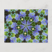 Clematis Flower Kaleidoscope Briefkaart (Voorkant)