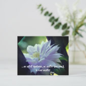 Clematis Flower Kindness Inspirerend Quote Briefkaart (Staand voorkant)