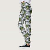 Clematis Flower Natuur Abstract patroon Leggings (Links)