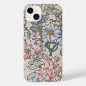 Clematis Flowering Vine Alphonse Mucha iPhone Hoesje (Achterkant)