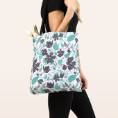 Clematis Flowers Blauwgroen Botanische Bloemen Tote Bag