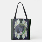 Clematis Flowers Lijst Creëer Uw Eigen Huisdier Fo Tote Bag (Achterkant)