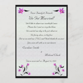 Clematis Flowers op Stoney Path Elopement 2 Aankondiging