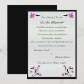 Clematis Flowers op Stoney Path Elopement 2 Aankondiging (Voorkant / Achterkant)