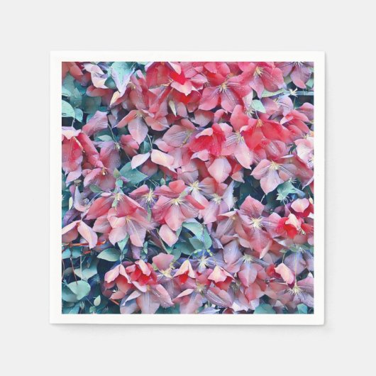 Clematis Flowers Servet (Voorkant)