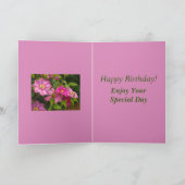 Clematis Flowers Verjaardag Kaart voor zus (Binnen)