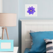 Clematis Folie Accent Print Poster (Insitu (Slaapkamer))