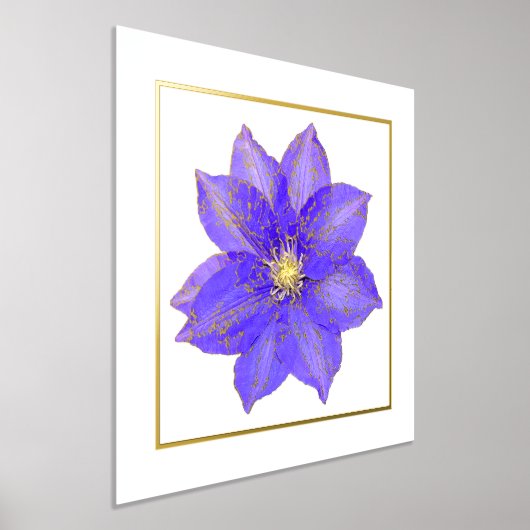 Clematis Folie Accent Print Poster (Laagn)