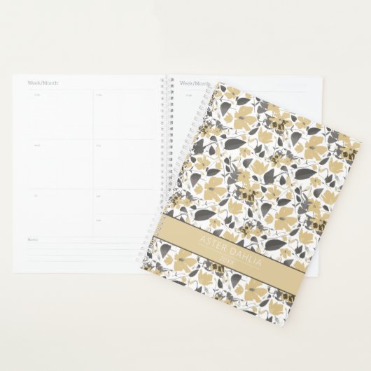 Clematis Gele Bloemen Gepersonaliseerd Planner (Display)