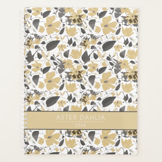 Clematis Gele Bloemen Gepersonaliseerd Planner (Voorkant)