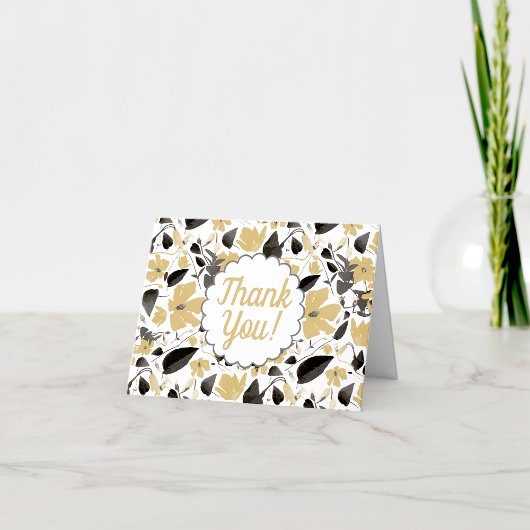 Clematis Gele Waterverf Bloemen Dank u Bedankkaart