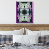 Clematis gloeit Abstract dicht Canvas Afdruk (Insitu (Slaapkamer))