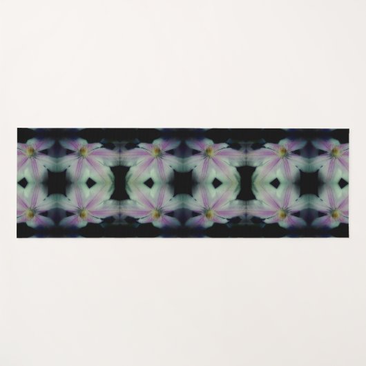 Clematis gloeit Abstract dicht Yogamat (Voorkant (horizontaal))