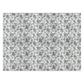 Clematis Groen Blauw Waterverf Tafelkleed (Voorkant (Horizontaal))