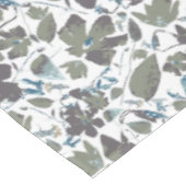 Clematis Groen Blauw Waterverf Tafelkleed (Gekanteld)