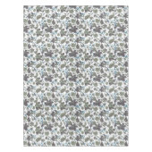 Clematis Groen Blauw Waterverf Tafelkleed (Voorkant)