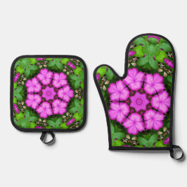 Clematis Kaleidoscoop Ovenwant & Pannenlap Set