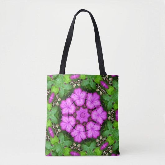 Clematis Kaleidoscoop Tote Bag (Voorkant)