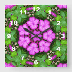 Clematis Kaleidoscoop Vierkante Klok