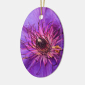 CLEMATIS KERAMISCH ORNAMENT (Links)