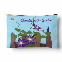 Clematis klimplant in de tuin