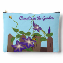 Clematis klimplant in de tuin