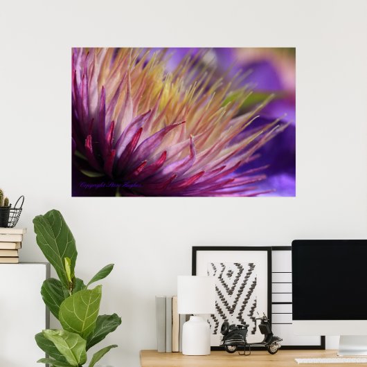 Clematis Macro Print (Thuiskantoor)