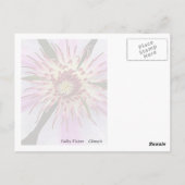 Clematis met bladeren briefkaart (Achterkant)