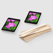 Clematis met Romeinen 5:3-5 Handwaaier (Niet-gemonteerd)