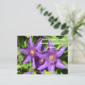 Clematis - Monet Briefkaart (Staand voorkant)