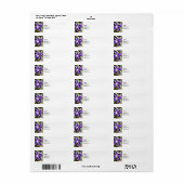 Clematis op een stenen muur etiket (Full Sheet)