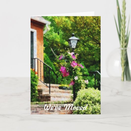 Clematis op Lamp Post - We hebben Kaart verplaatst (Voorkant)