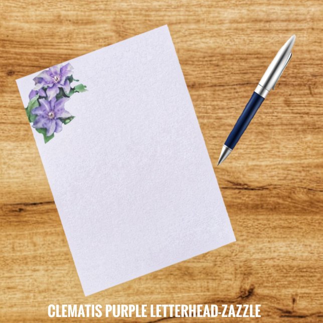 Clematis Paars Briefhoofd (Creator heeft geüpload)