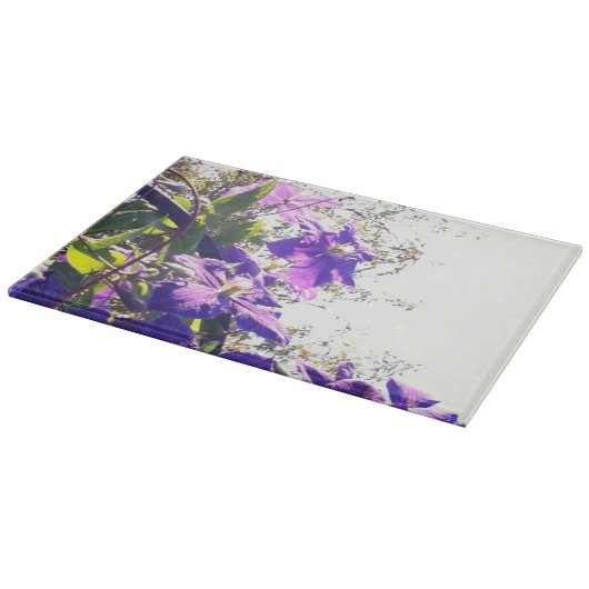 *~* Clematis Paars Flower Sky Snijplank (Hoek)