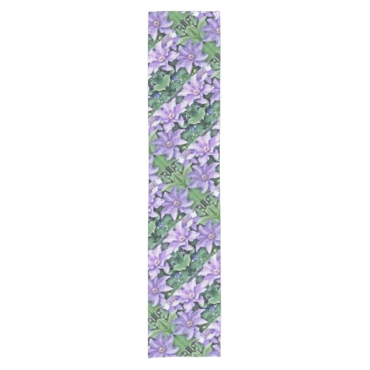 Clematis Paars Korte Tafelloper (Voorkant)