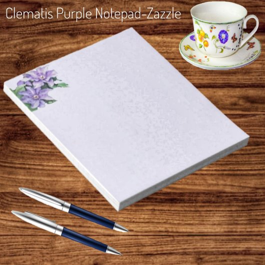 Clematis Paars Notitieblok