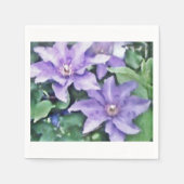 Clematis Paars Servet (Voorkant)