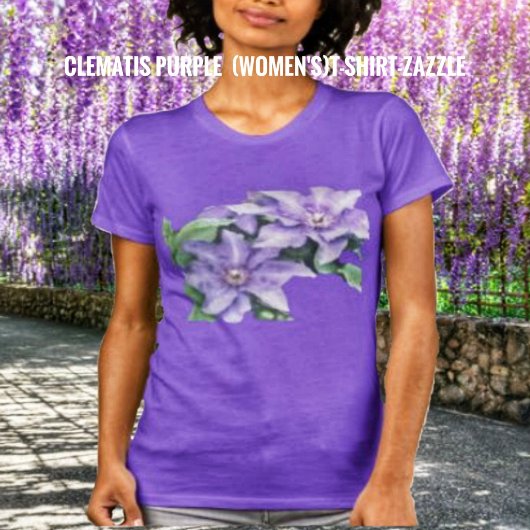 Clematis Paars T-shirt