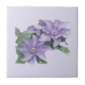 Clematis Paars Tegeltje (Voorkant)