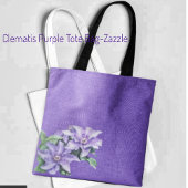 Clematis Paars Tote Bag
