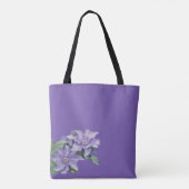 Clematis Paars Tote Bag (Achterkant)