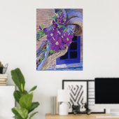 clematis poster/druk poster (Thuiskantoor)
