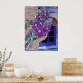 clematis poster/druk poster (Keuken)