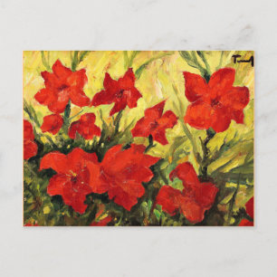 Clematis Red Flowers Briefkaart